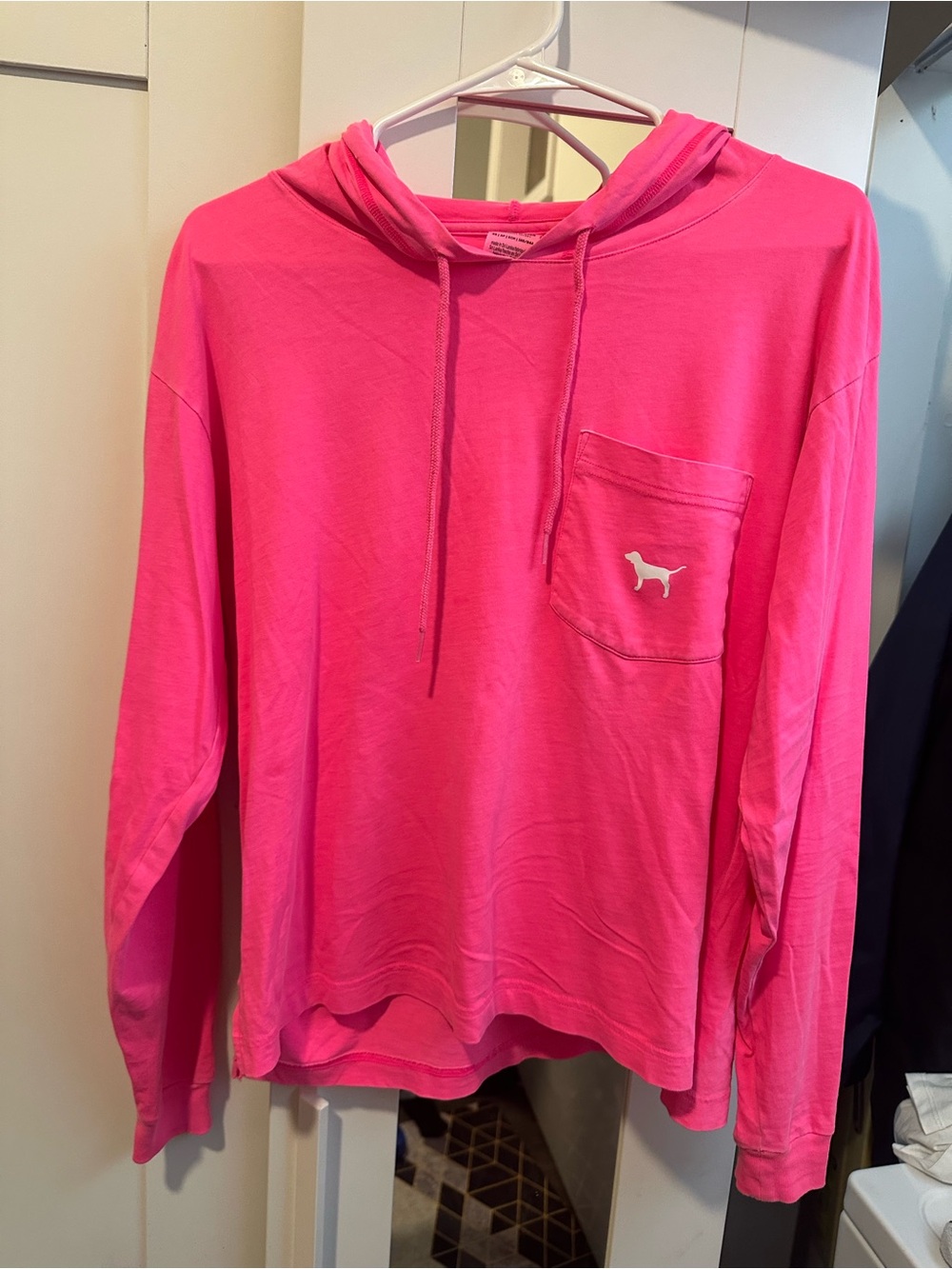 PINK T-shirt hoodie Loose Fit